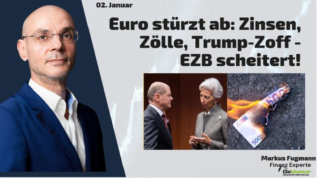 Euro stürzt ab: Zinsen, Zölle, Trump-Zoff