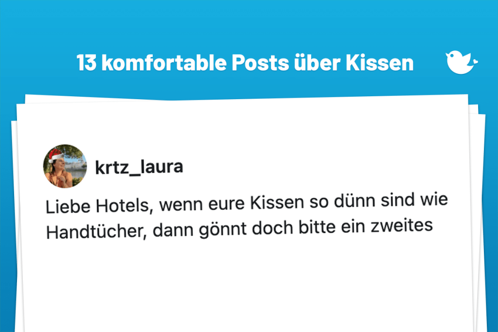 13 komfortable Posts über Kissen