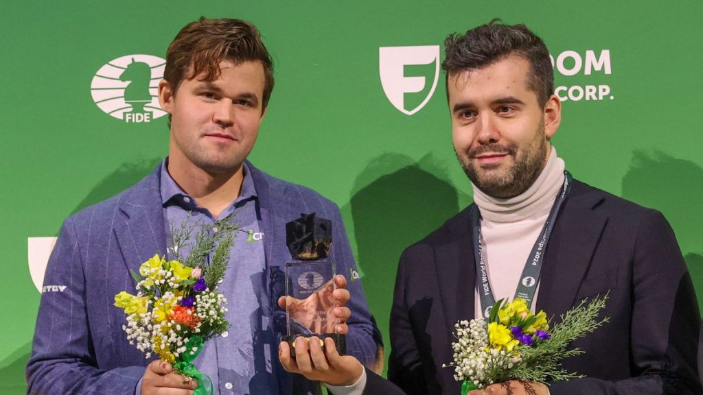 Blitzschach-WM: Magnus Carlsen und Jan Nepomnjaschtschi teilen sich Titel