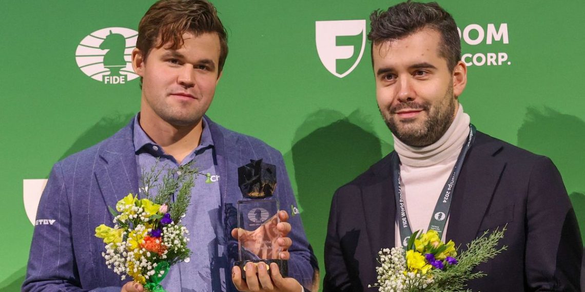 Blitzschach-WM: Magnus Carlsen und Jan Nepomnjaschtschi teilen sich Titel