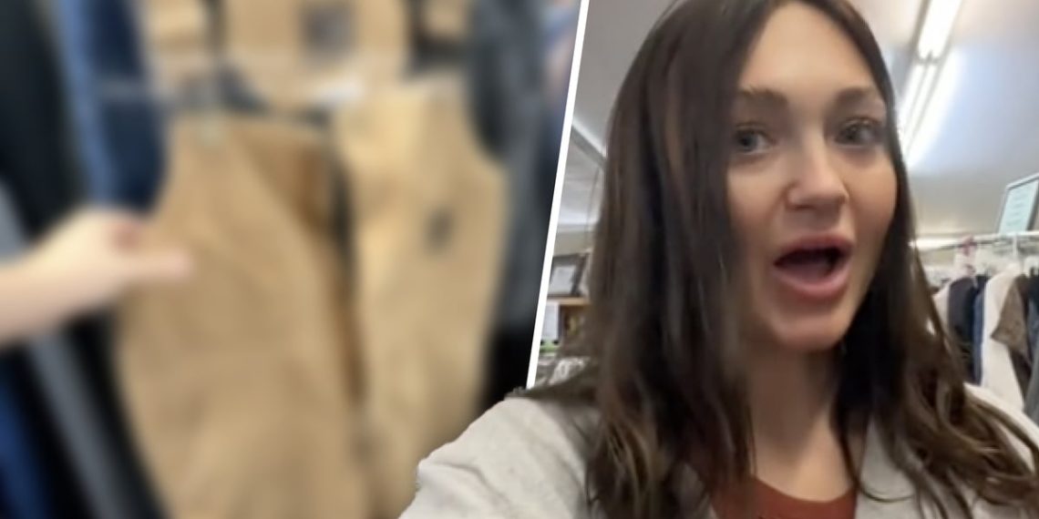 TikTok Mutter findet Sohns Namen in Secondhand-Latzhose