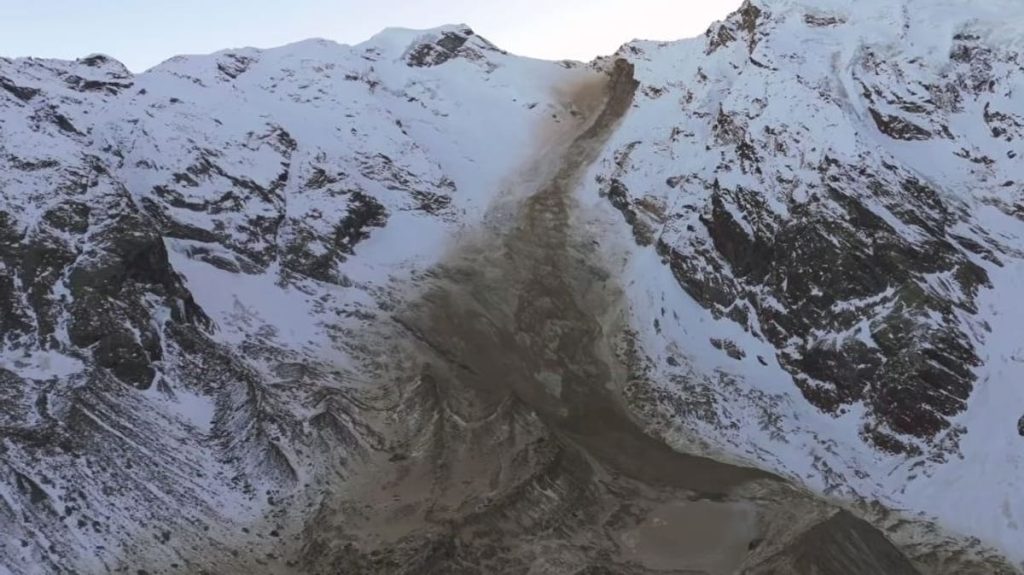 Massiver Felssturz am Monte Rosa