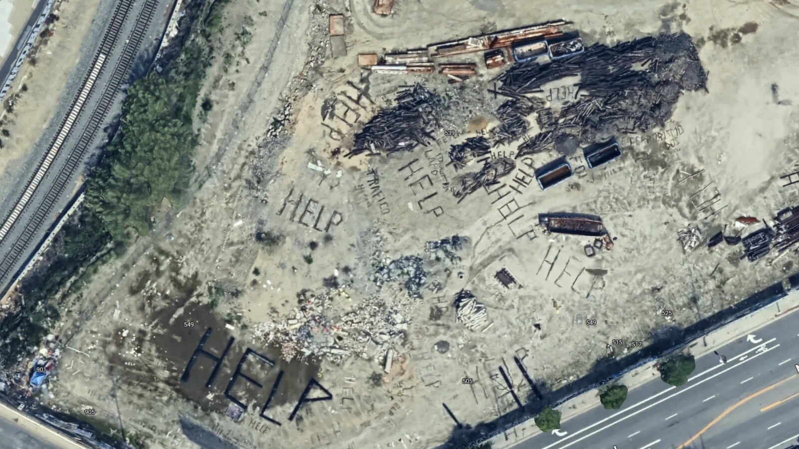 Google Maps: Mysteriöser Schriftzug in Los Angeles alarmieren die Polizei