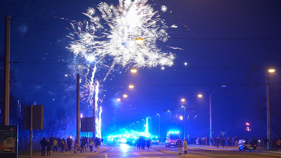 Polizei: Relativ normale Silvesternacht in Sachsen-Anhalt