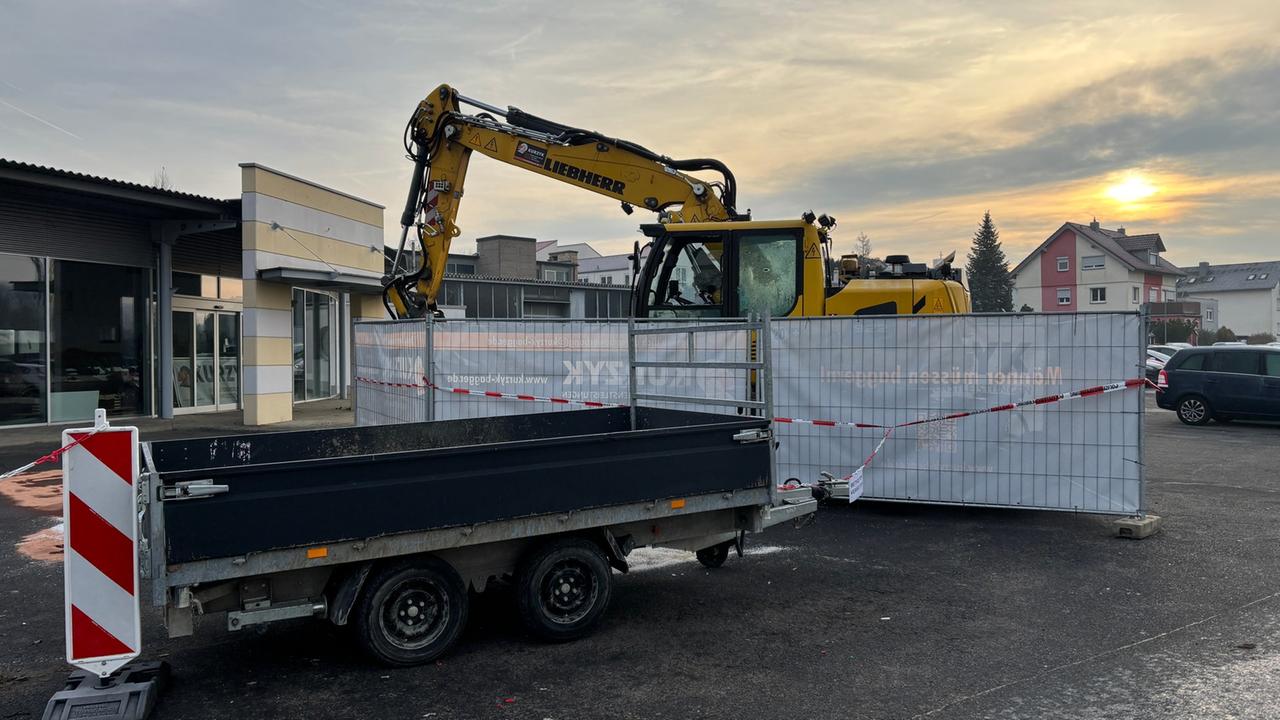 Baden-Württemberg: Entsetzen nach zerstörerischer Baggerfahrt