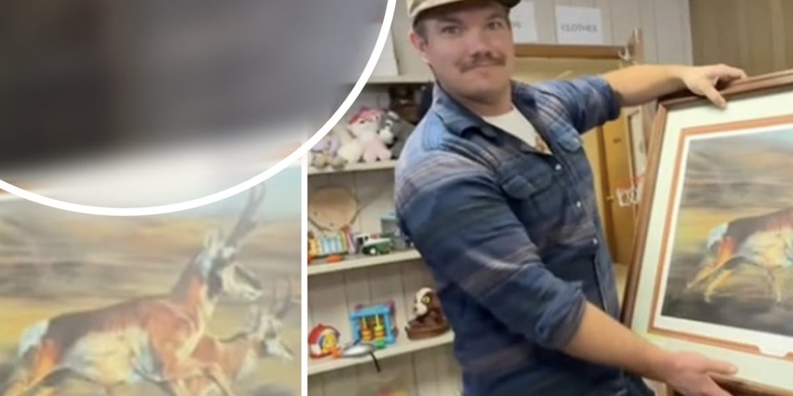 Paar findet signiertes Kunstwerk im Secondhand-Laden