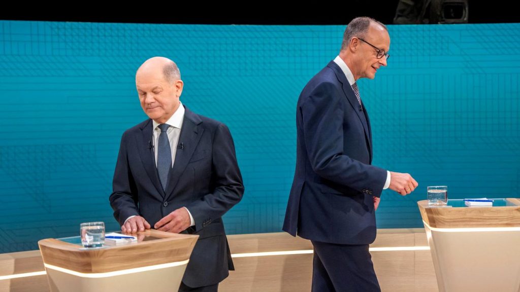 TV -Duell für die Bundestag -Wahl: Olaf Scholz beschuldigt Friedrich Merz „Wortbruch und Tabu -Break“