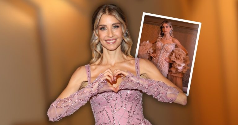 Cathy Hummels inspiriert sich in das Traumkleid von Semperopernball