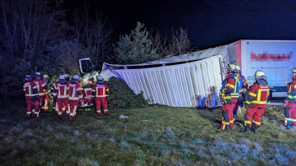 Unfall auf A1 in der Nähe von Lengerich: Autobahn war vorerst vollständig blockiert