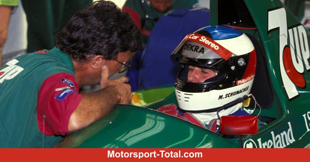 „Schumi“ musste im Test vor der Formel -1 -Debüt „Schumi“ „Schumi“ bremsen