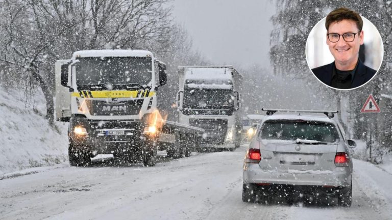 Schneefreie Rollen bei Deutschland-Winterwetter sorgen für Glätte, Eisregen und Verkehrschaos