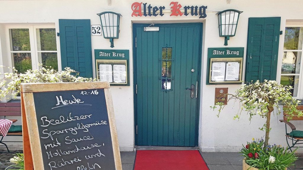 Restaurant „Alter krug“ von links -Wing -Extremisten verschmiert