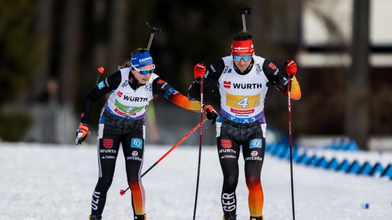 Das deutsche Quartett rettet die Weltcup -Medaille bis zum Ziel