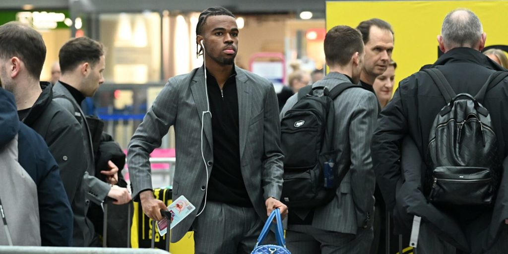 BVB Premiere für Chukwuemeka-Player-Frauen fliegen nach Lissabon: Exklusive Bilder