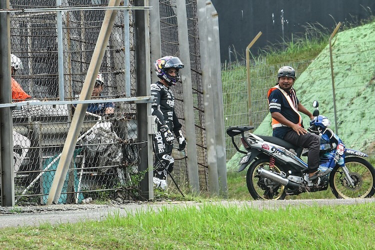 Weltmeister Jorge Martin zum Absturz im medizinischen Zentrum / im MotoGP