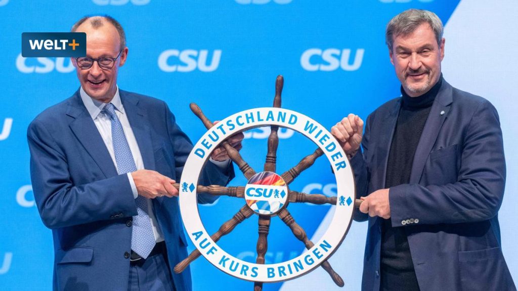 CSU-Parteikonferenz: Mit einem neuen Selbstbewusstsein weist Friedrich Merz auf die Schwesterparty hin