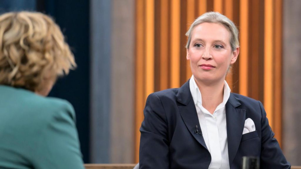 Alice Weidel bei Caren Miosga: Augenrollen zur Holocaust -Frage?