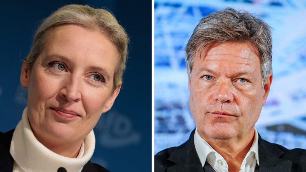 Habeck warnt vor AFD, Weidel will mit CDU verhandeln