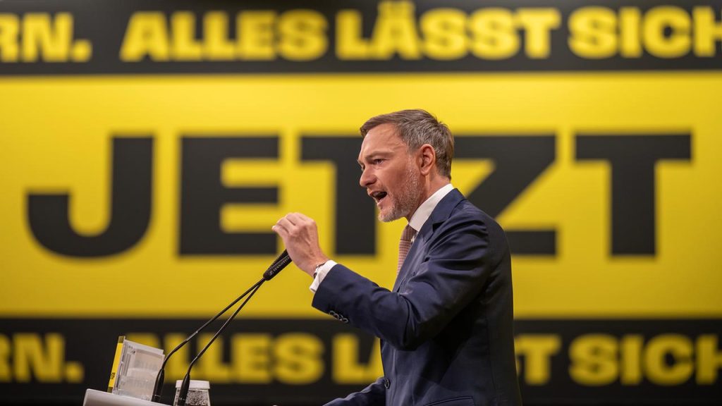 Lindner von der FDP -Partykonferenz: „Wir wollen keine Kreditstimmen“