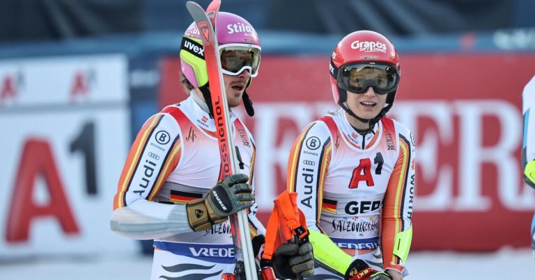 Das deutsche Team sammelt zu Beginn der Ski -Weltmeisterschaft Dämpfer