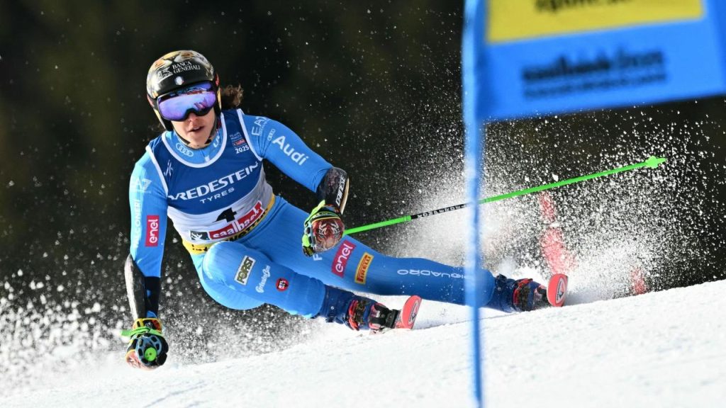 Alpine Ski-Weltcup-Brignone packt das Weltcup-Gold im riesigen Slalom, Dürr überrascht