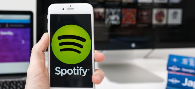 NYSE -Titel Spotify Share Jumps High: Spotify feiert das erste profitable Jahr