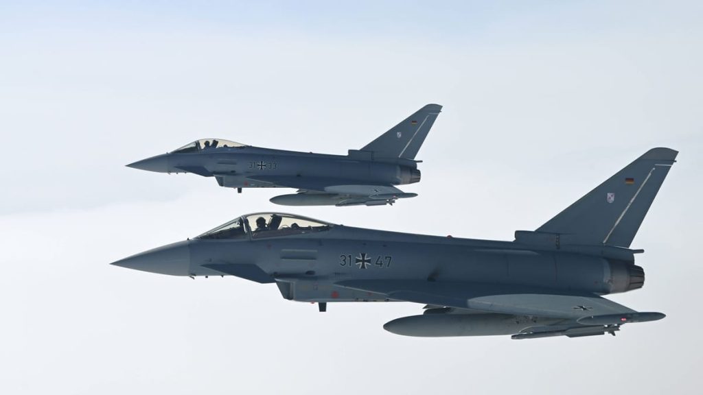 NATO -Jets fangen russische Piloten vor Gebrauch NATO -Jets fangen russische Piloten vor Gebrauch