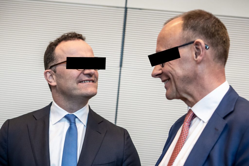 Jens Spahn und die Masken: „Okay, entweder du …“ „oder ich!“ Jens Spahn und die Masken: „Okay, entweder du …“ „oder ich!“