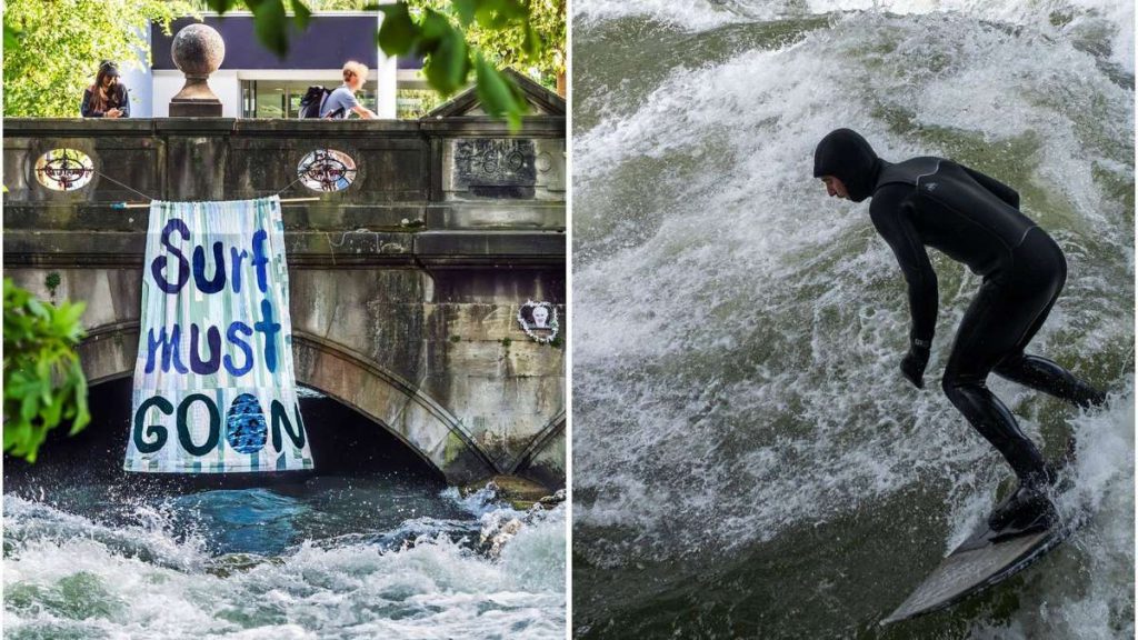 Nach einem tödlichen Unfall auf dem Eisbach: Surfwelle wurde erneut freigelassen Nach einem tödlichen Unfall auf dem Eisbach: Surfwelle wurde erneut freigelassen