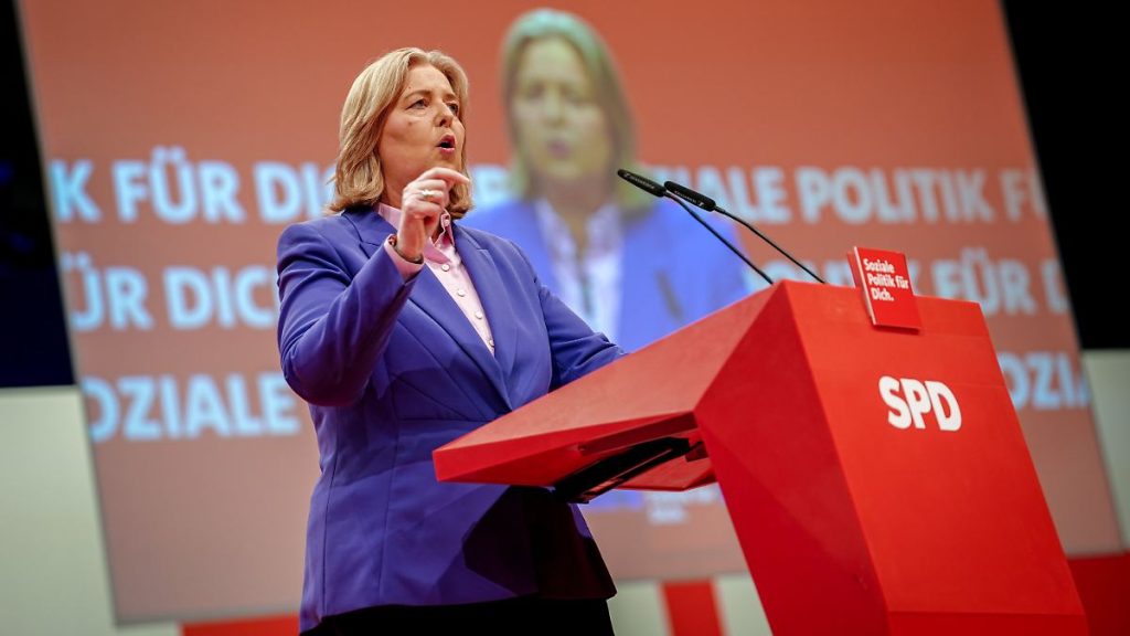 Umgang mit Vorgänger Esken: Bärbel Bas kritisiert SPD auf der Partykonferenzstufe Umgang mit Vorgänger Esken: Bärbel Bas kritisiert SPD auf der Partykonferenzstufe