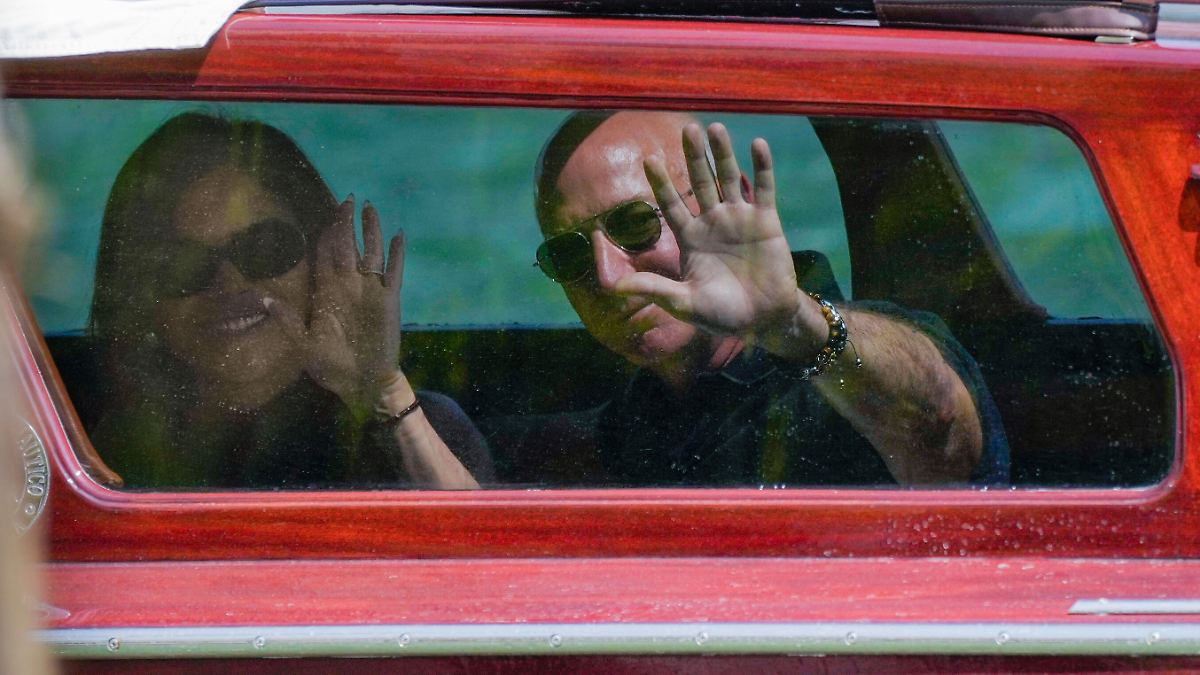 Jetzt beginnt es: Jeff Bezos und Lauren Sánchez sind in Venedig angekommen