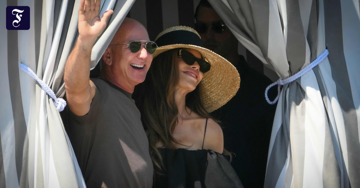 So war die Hochzeit von Jeff Bezos und Lauren Sánchez