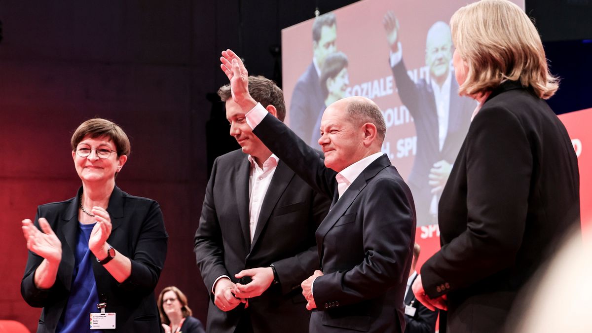 Die SPD will Olaf Scholz als ehemaliger Kanzlerin: Abschiedsrede in Berlin Freude geben