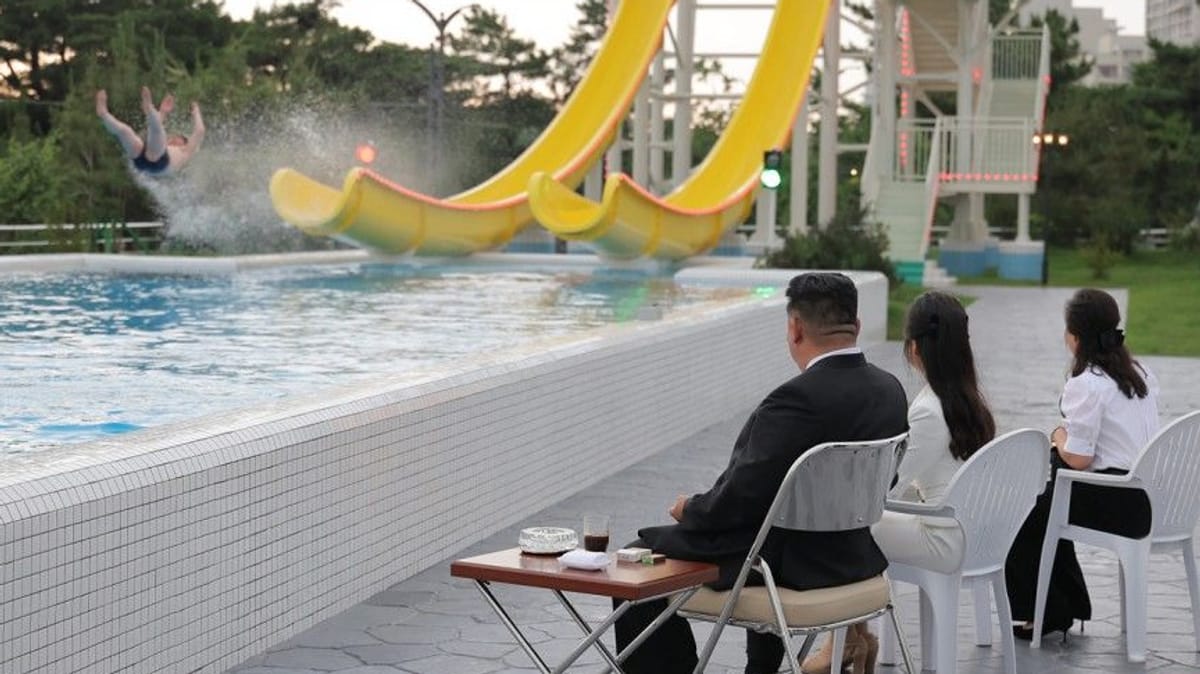 Kim Jong Un -Weihe neuer lustiger Pool