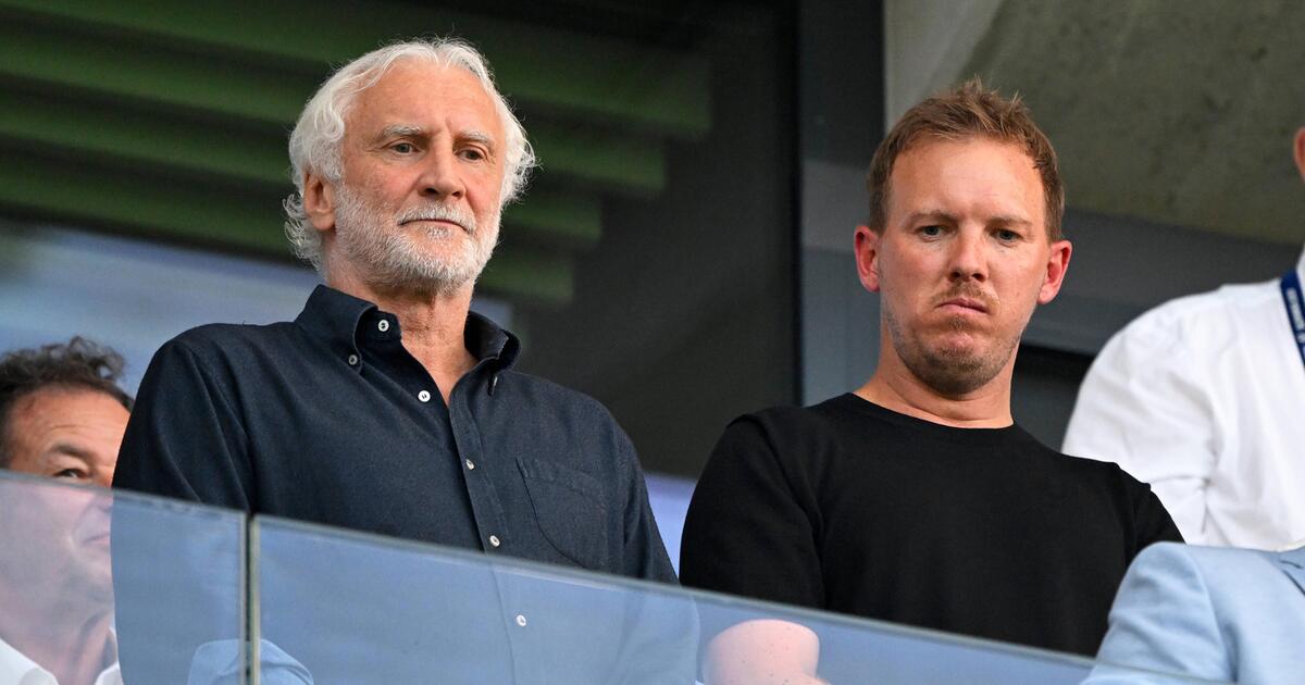 Nationaltrainer Julian Nagelsmann am U21 -Finale im Stadion