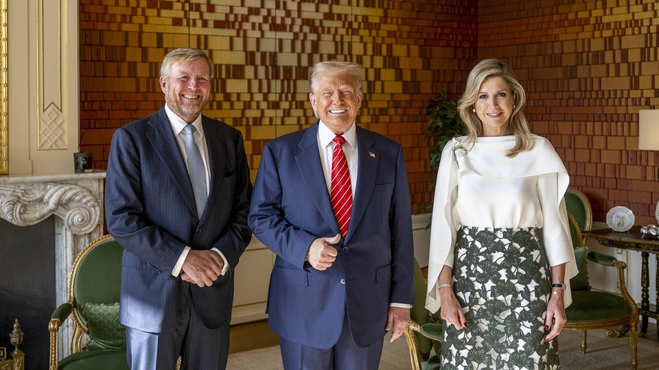 US-Präsident Donald Trump ist begeistert von Maxima und Willem-Alexander