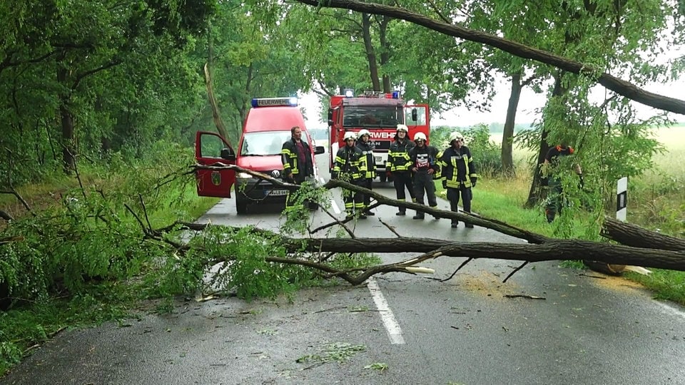 Gewitter in Sachsen-anhalt: Hunderte von Missionen für Feuerbrigaden, mehrere Eisenbahnlinien beschädigt