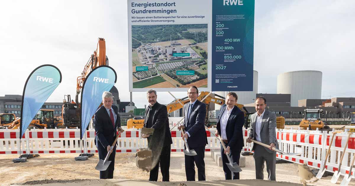 Im bayerischen Gundremmingen baut RWE den größten Batteriespeicher Deutschlands