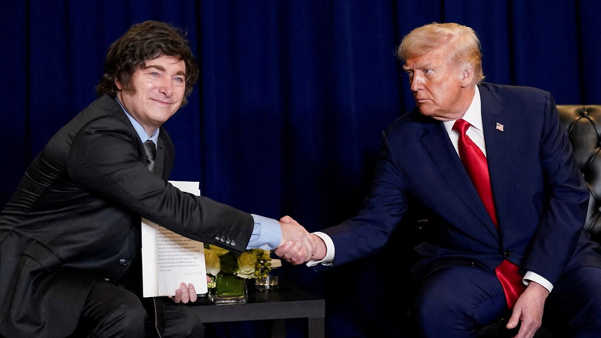 Währungstausch unterstützt Argentinien: Trump leiht Milei Milliarden Währungstausch unterstützt Argentinien: Trump leiht Milei Milliarden