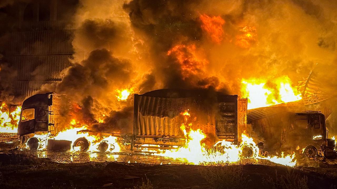 Brände und Verletzte in Odessa nach russischem Drohnenangriff Brände und Verletzte in Odessa nach russischem Drohnenangriff