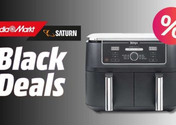 Ninja Airfryer Dual Zone – Heißluftfritteuse mit 48 % Rabatt bei MediaMarkt