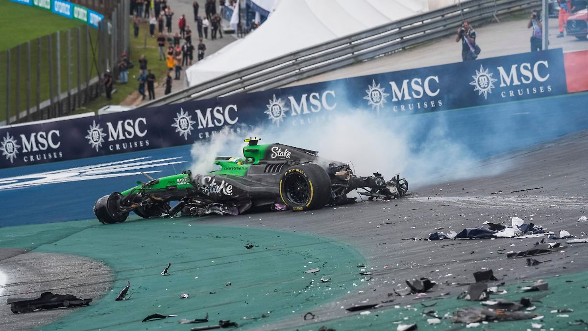 Auch Verstappen geht auf Distanz: Norris macht einen schweren Fehler, der Brasilianer stürzt heftig