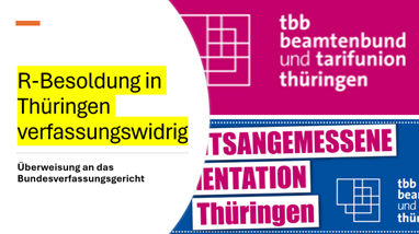 ++Vorlegender Beschluss zur Besoldung thüringischer Richter (und thüringischer Beamter) im VG Meiningen gefasst. Vorlage an das Bundesverfassungsgericht++