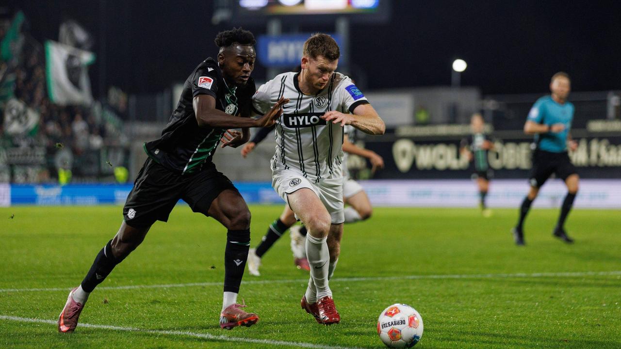 2. Liga: Hannover rettet ein Unentschieden im Spitzenspiel in Elversberg