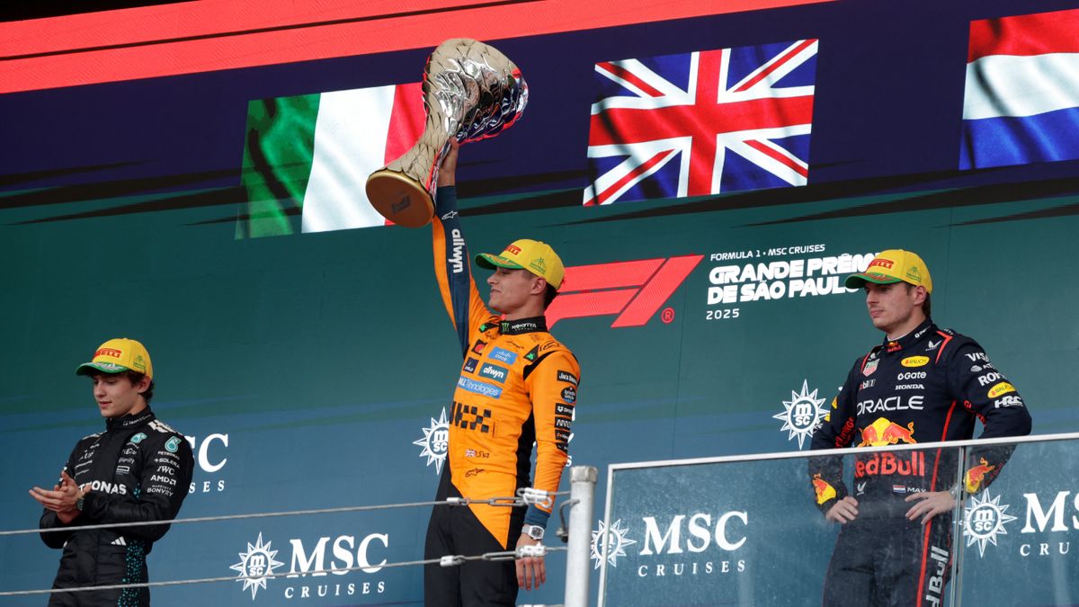 Großer Preis von Brasilien: Lando Norris siegt, Max Verstappen Dritter nach tollem Comeback