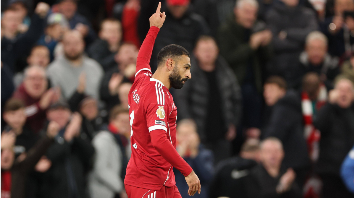 Liverpool atmet in der Premier League auf – stolzer Salah feiert sein 250. Tor