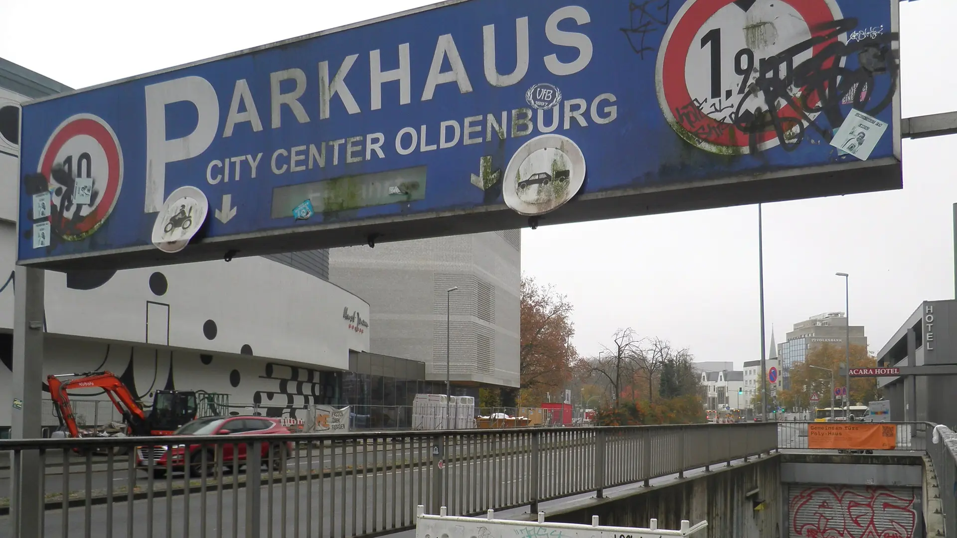 Tiefgarage in der Oldenburger Innenstadt ist akut einsturzgefährdet