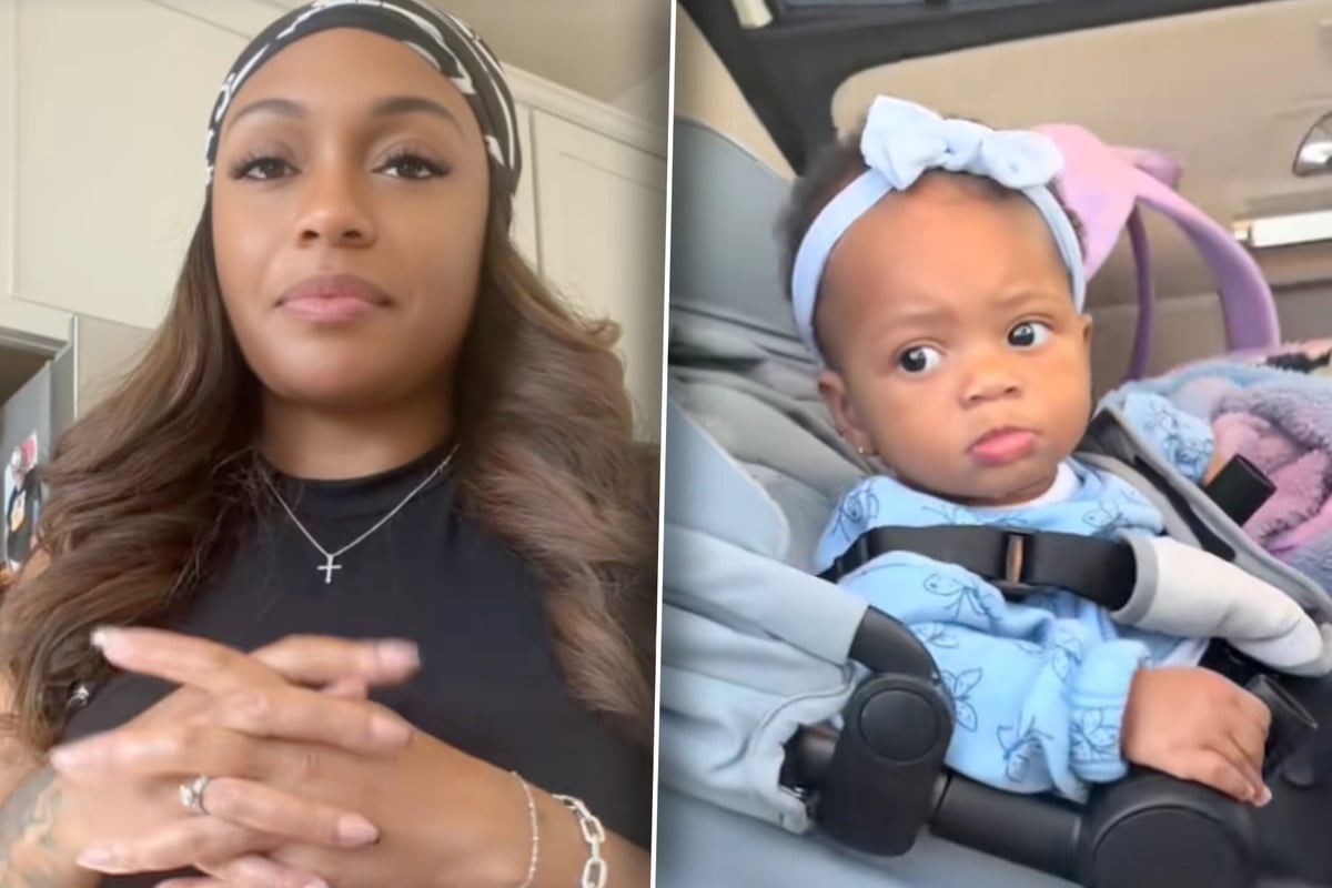 Mutter ist entsetzt über die gefährliche Situation im Autositz ihrer Tochter