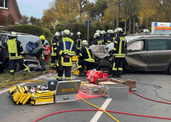 Frontalunfall bei Hamburg: Schwerverletzter Mann mit Hubschrauber ins Krankenhaus gebracht